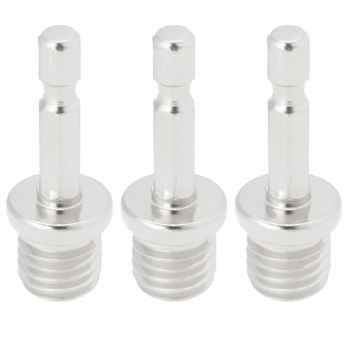 Image of SG Store 3PCS Hexagonal Drill Adapter M14 Adapter 1/4 Inch Hexagon for Drill Cordless Screwdriver Drill Chuck Backing Plate Splitting Tools Electric Wrench 45.5x16.9mm