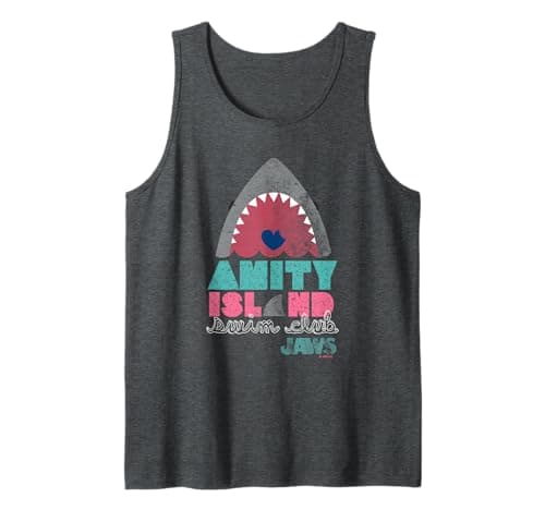 Image of Jaws Amity Island Swim Club Shark Art Tank Top