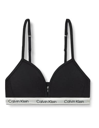 Image of Calvin Klein Girls’ Triangle Bralette, Black (Pvh Black), 10-12 Years