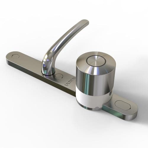 Image of Ultion Nuki Smart Lock 2025 - for PVC & Composite Doors | 3-Star Plus Security | Alexa/Google/Apple Compatible | Auto Lock/Unlock & Flexible Access (Chrome, Doors Under 55mm Thick)