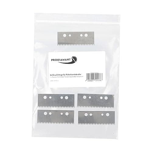 Image of Tape Dispenser Replacement Blades 50mm – Set of 5 Spare Cutter Blades for Parcel Tape Gun/Hand Tape Dispenser