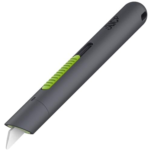 Image of Slice 10512 Auto Retractable Pen Cutter | Portable, Retractable Safety Blade With Finger-Friendly Ceramic Blades To Reduce Injuries–Suitable For The Home, Office Or Factory Floor
