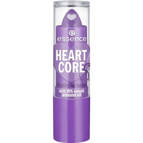 Image of Essence Cosmetics HEART CORE fruity lip balm, smoothing, caring, with oils, natural, shiny (3g)