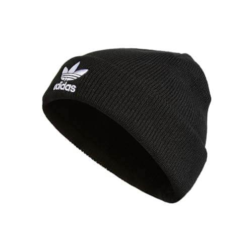 Image of adidas Originals Men's Trefoil Beanie, Black, One Size