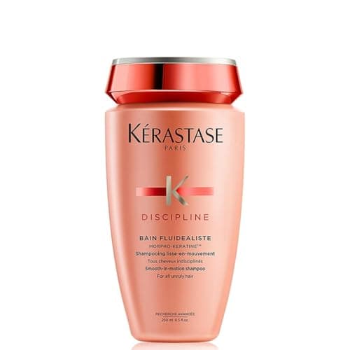 Image of Kérastase Discipline, Smoothing & Anti-Frizz Shampoo, For Fine to Normal Sensitised & Unruly Hair, With Morpho-Keratine, Bain Fluidealiste, 250ml