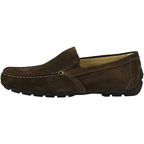 Image of Geox Mens U Moner V Moccasins, Coffee, 10.5 UK