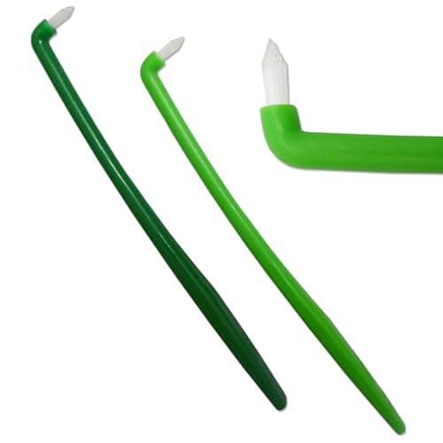 Image of 2 x Slim Firm Interspace Toothbrushes ~ Interdental Orthodontic Braces Teeth