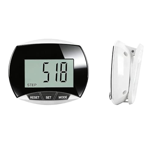 Image of Pedometer Step Counter with 3D Sensor, Simple Walking Pedometer with Large LCD Display, Accurate Step Counter for Walking for Kids Adults Seniors, Easy-Use Fitness Tracker (Black)