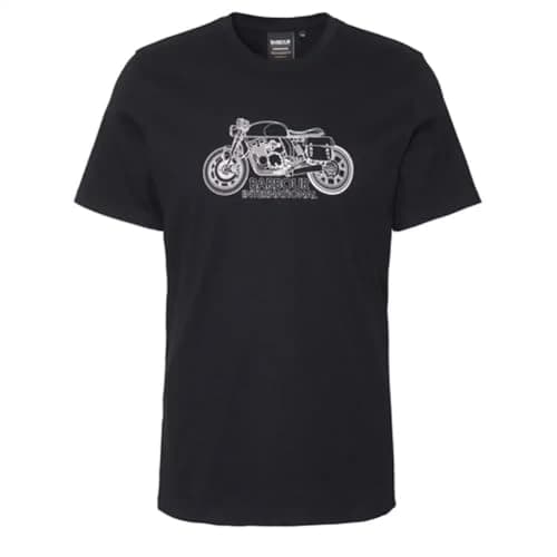 Image of Barbour MTS1295-BK31 International Colgrove Motor T-Shirt Black Men's, Black, L