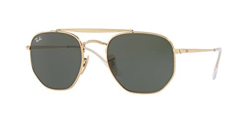 Image of Ray-Ban Unisex's 0RB3648 001 54 Sunglasses, Gold/Green