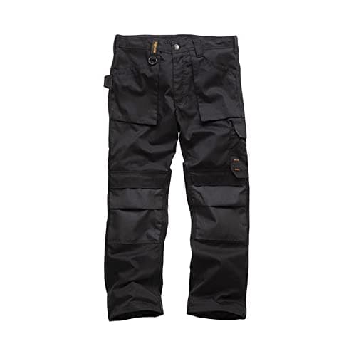 Image of Scruffs Men's Workwear Trousers, Black (Black 001), 38W UK