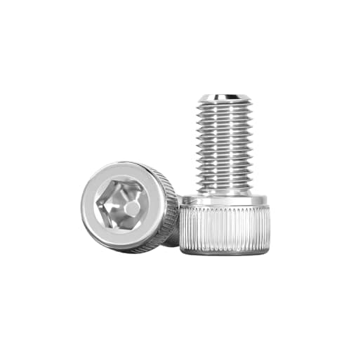 Image of Drenky Allen Socket Cap Head Screws M4 X 12mm Cylinder Screw 304 Stainless Steel DIN 912 (ISO 4762) Bolts, Pack of 50