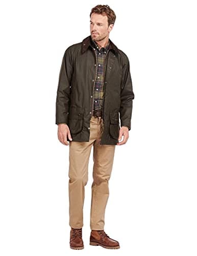 Image of Barbour Classic Beaufort Jacket MWX0002OL71 Olive Green (Size: 42)