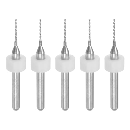 Image of sourcing map PCB Drill Bits 0.75mm Tungsten Carbide Rotary Tool Jewelry CNC Engraving Print Circuit Board Micro Drill Bits 1/8 Inch Shank 5 Pcs