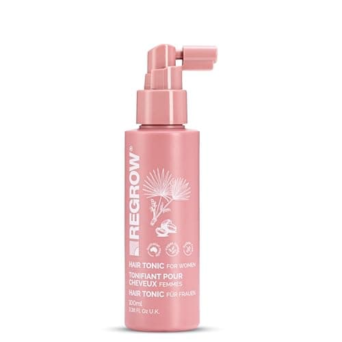 Image of REGROW Womens Hair Tonic for Healthy, Fuller Looking Hair, Strengthens Roots, Supports Density and Scalp Vitality with Caffeine, Biotin and Niacinamide 100ml