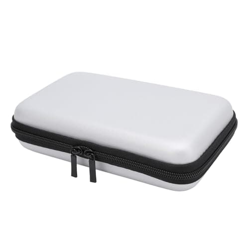 Image of Hard Shell Travel Case with 8 Game Slots & Accessory Storage for 3DS XL/2DS XL/DS Lite/DSi XL Consoles (Black) (Silver)