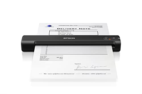 Image of Epson Workforce ES-50 Ultra Portable A4 Document Scanner USB 3.0, 200-1200dpi, 5.5 seconds per page, Scan to Cloud or e-mail, Searchable PDF
