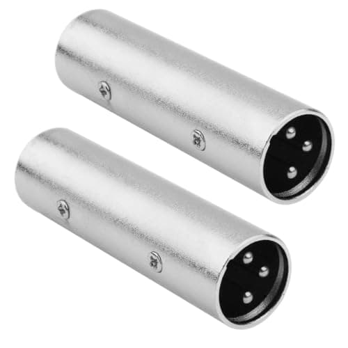 Image of JOMLEY XLR Adapter, 3-Pin XLR Male to Male Microphone Cable Adapter - 2 Pack