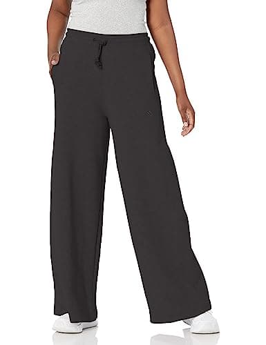 Image of Adidas Women's All Szn Fleece Wide Pants, Black, M