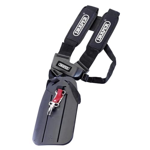 Image of Draper Grass & Brush Cutters Safety Harness | Cushioned Shoulder Pads | Adjustable Straps |Quick Release Clips | Gardening Tool Accessory | 50077