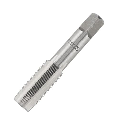 Image of Youzzei Metric Thread Tap, M14x1.25MM Metric Hand Tap, Premium High-Speed Steel 3 Straight Flutes Right Hand Screw Threading Taps