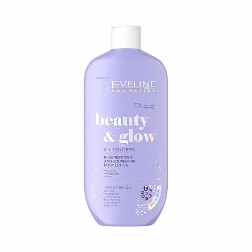 Image of Eveline Cosmetics Beauty&Glow Revitalizing Nourishing Body Balm with Vitamins A, E, C, B3 & B5 - Hydrating & Smoothing Formula 250 ML