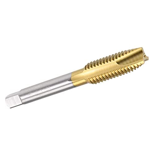 Image of TA-VIGOR 1/2-13 UNC Spiral Point Plug Thread Tap, 3 Flutes Ground Threads with H2 Tolerance, HSS Titanium Coated Thread Milling Tap (Round Shank with Square End)