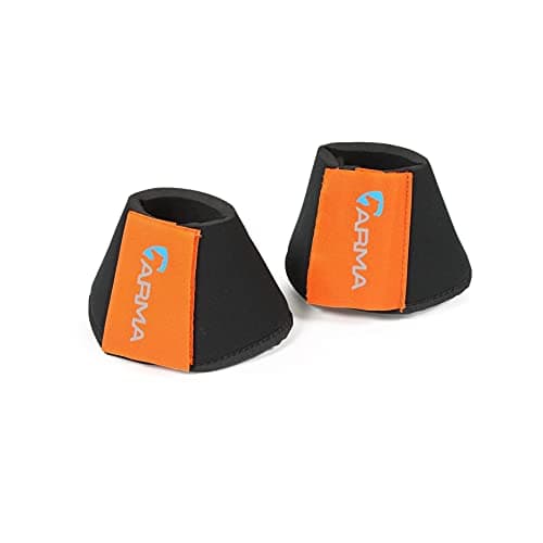 Image of Shires Arma Neoprene Over Reach Boots - Orange Full
