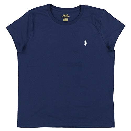 Image of Polo Ralph Lauren Womens Crew Neck Jersey T-Shirt, Navy, Medium