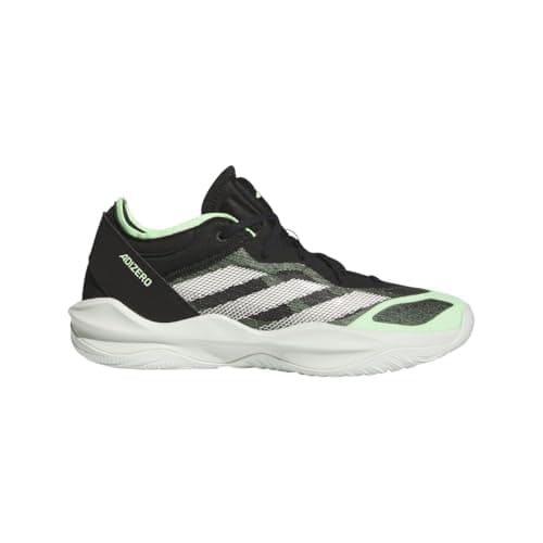 Image of adidas Originals Unisex-Adult Adizero Select 2.0 Low Sneaker, Black/Cloud White/Green Spark, 8 Women/7 Men