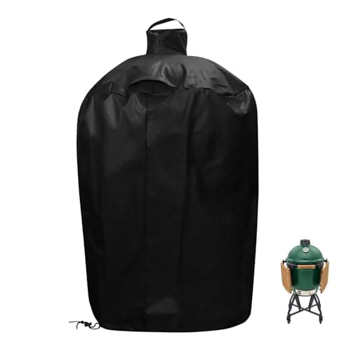 Image of Grill Cover for Large Big Green Egg and Kamado Classic Joe Ceramic Grill, 29 Inch Dia Waterproof Outdoor Grill Full Cover, Outdoor BBQ Smoker Accessories