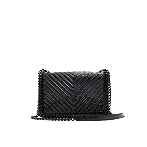 Image of Aldo Women's Greenwald Crossbody Bag, Black Glossy, Medium