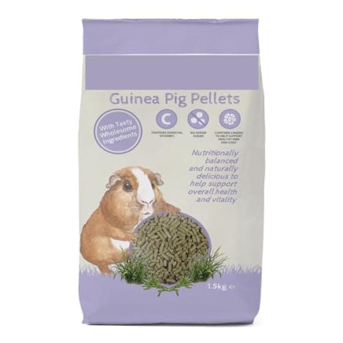 Image of Guinea Pig Food Pellets 1.5kg – Complete Guinea Pig Nuggets with Vitamin C & Linseed for Daily Feeding