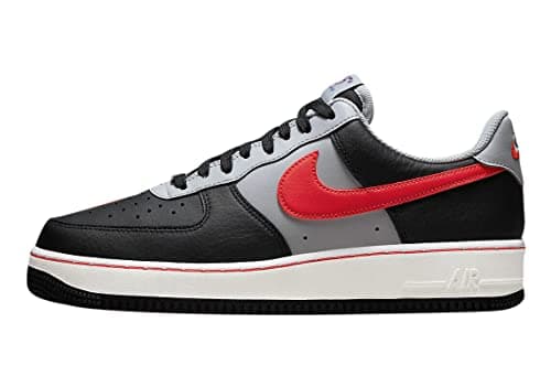 Image of Nike Men's Air Force 1 '07 An20 Basketball Shoe, Black/Chile Red-grey Fog-sail, 7.5 UK