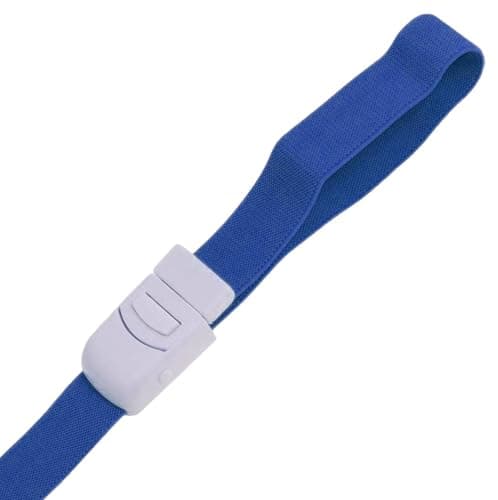 Image of Tourniquet with Buckle Quick and Slow Release Emergency Tourniquets Elastic Adjustable Home Outdoor, Medical, Nurses (1, Blue)