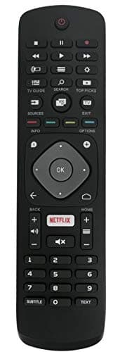 Image of VINABTY 996596001555 Remote Control Replacement Fit for Philips 32PFS6401 49PFH5501 55PUS6401 5501 6501 series TV'S with Netflix Button