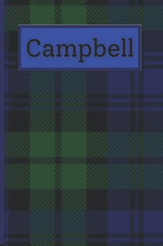 Image of Campbell tartan: A5 Scottish Clan note book