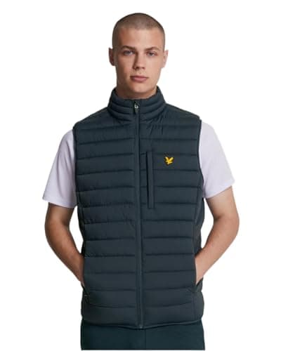 Image of Lyle & Scott Light Jackets Stretch Lightweight Quilted Gilet Z271 Dark Navy, XXL