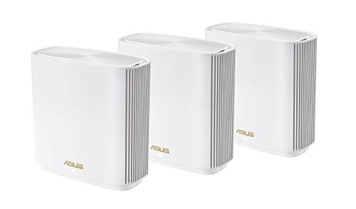 Image of ASUS ZenWiFi Whole-Home Tri-Band Mesh WiFi 6E System (ET8 3PK), Coverage up to 7,500 m², 6600 Mbps, New 6 GHz Band, AiMesh, Lifetime Free Internet Security, Child Control, EasySetup,