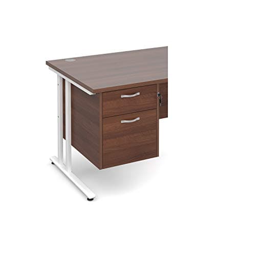 Image of Maestro 25 2 drawer fixed pedestal, Walnut