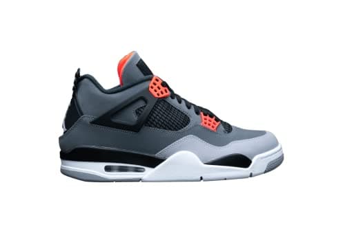 Image of NIKE Air Jordan 4 Retro - 308497 106, Dark Grey/Infrared 23-black-ce, 9.5 UK (DH6927-061)