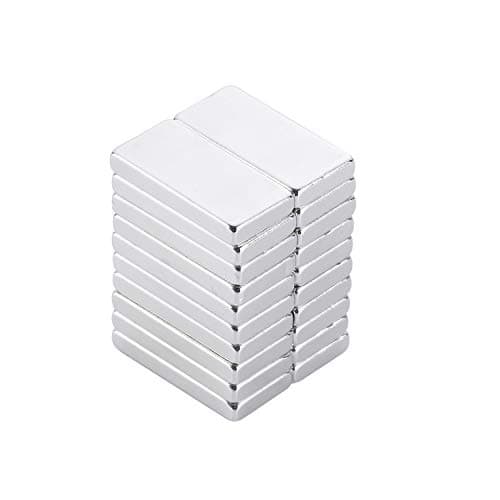 Image of Yizhet 20 Packs 20 * 10 * 2mm Strong Magnets, Flat Bar Magnet for Whiteboard and Fridge, Neodymium for DIY, Crafts, Kitchen, Office