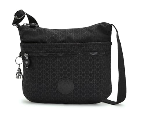 Image of Kipling ARTO Medium crossbody, Signature Emb (Black)