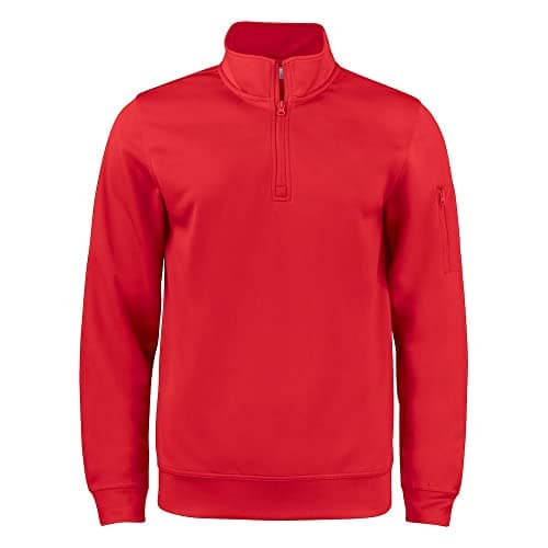 Image of CliQue Unisex Adult Basic Active Quarter Zip Sweatshirt (S) (Red)