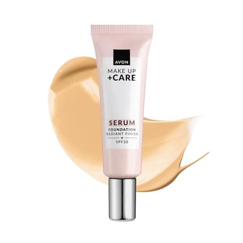 Image of Avon Serum Foundation 30ml, SPF 30, Serum Infused Formula for Light-Medium Coverage, Locks in Moisture, Cruelty Free, Warm Ivory