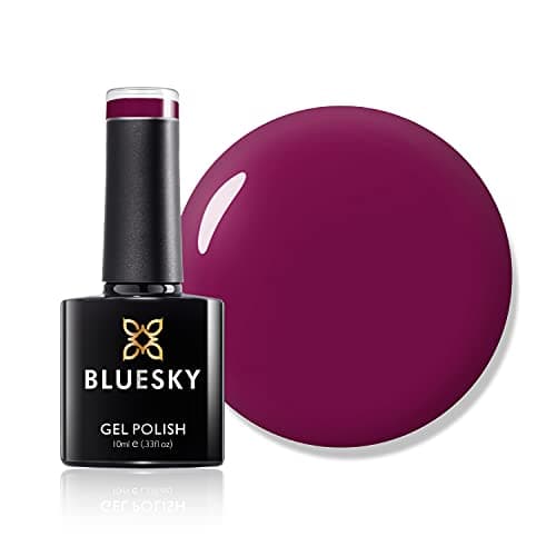 Image of Bluesky Gel Nail Polish, Tinted Love 80557, Dark Red, Long Lasting, Chip Resistant, 10 ml (Requires Drying Under UV LED Lamp)
