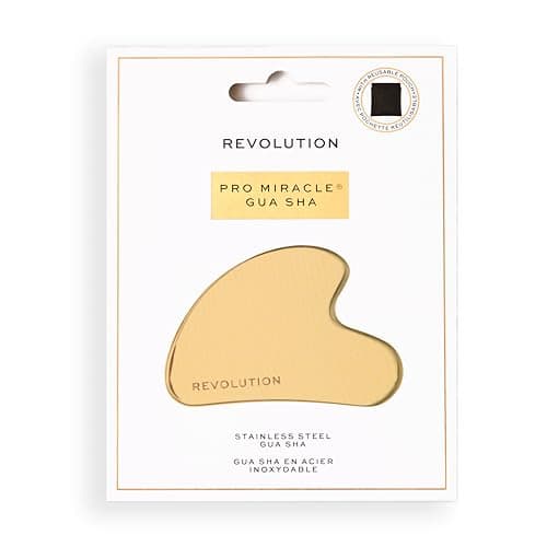 Image of Revolution Pro Miracle Contouring Gua Sha, Stainless Steel Facial Tool for a Sculpted & Refreshed Look