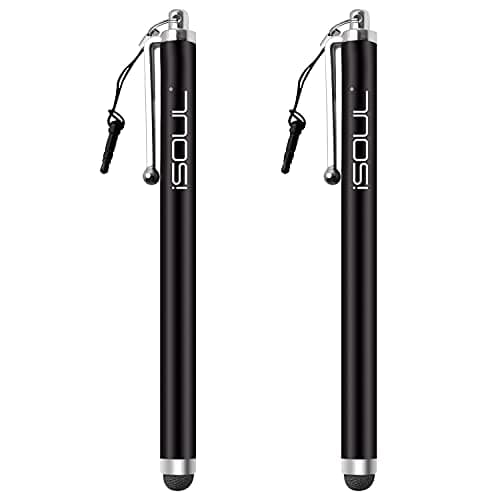 Image of iSOUL Stylus Touch Pen, Styli Capacitive Touchscreen Pen Aluminum Stylus For Smartphones, iPhone, iPad Mini, Galaxy, Note, Tab, Nexus, Nokia, Blackberry, OnePlus, & Tablets (Black)
