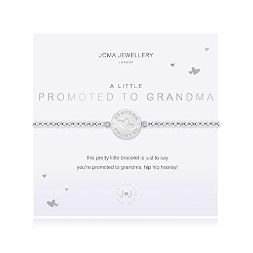 Image of Joma Jewellery A Little Promoted to Grandma Silver Bracelet | 17.5cm Stretch