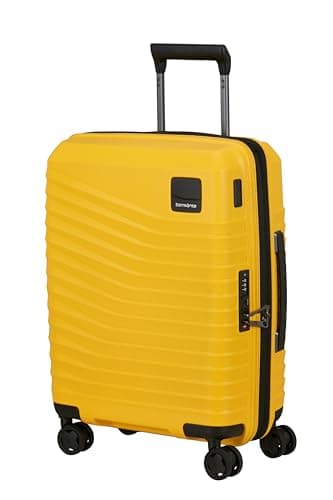 Image of Samsonite Intuo - Hard case Hand Luggage 55 x 40 x 20 cm - Expandable Cabin Trolley for Ryanair & Most Airlines, 39/45 L, Yellow (Citrus)